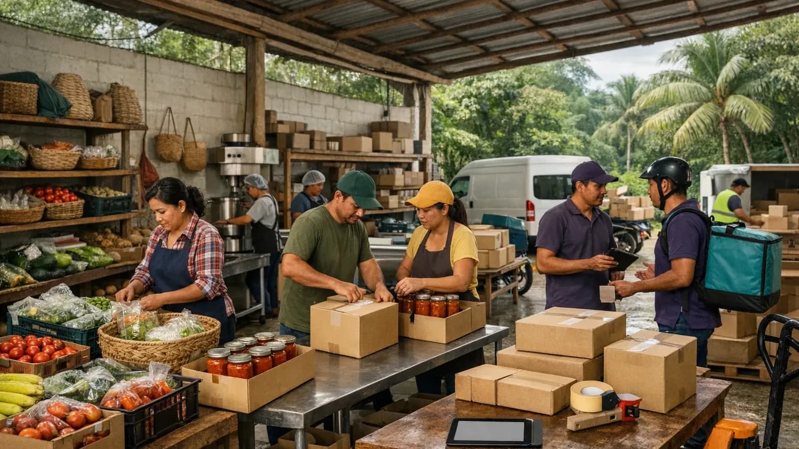 Actividad empresarial representativa de sur-sureste en México.